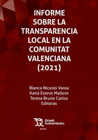 INFORME SOBRE TRANSPARENCIA LOCAL EN COMUNITAT VALENCIANA (2021)
