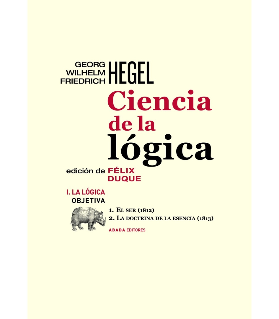 Ciencia de la lógica I. La lógica obietiva